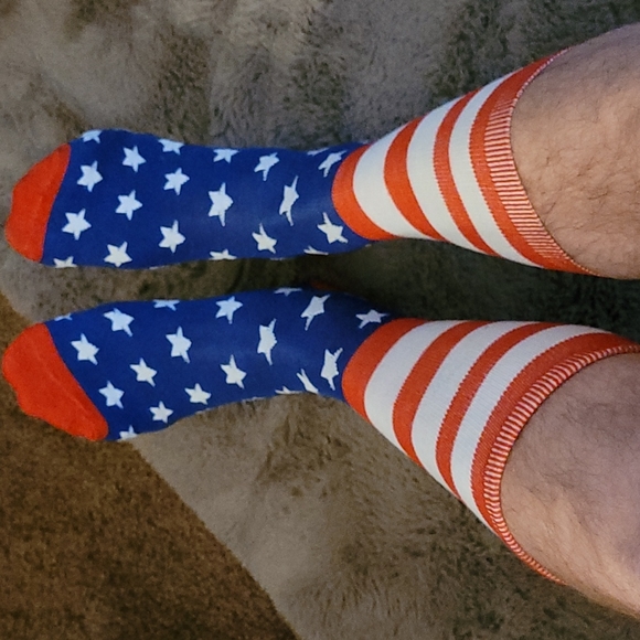 Mens July 4th holiday patriotic sock bandanna comb - Picture 6 of 9